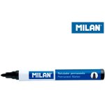 Pack de 12 feutres noirs permanents pointe ronde milan