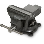 Eberth - etau en fonte avec enclume, largeur des mchoires 125mm, hauteur totale 130mm, rotation 360, ...