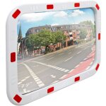 Miroir de circulation convexe - 40 x 60 cm - en plastique abs - rtroviseur de rue - avec rflecteurs ...