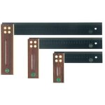 Ece - querre longueur du poteau 150 mm graduat. grave laser mm bois de paliss.