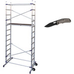 Echafaudage domestique : hauteur de travail max 4. 36m + couteau de poche stanley - pn / cli - couteau ...