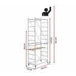 Scedil ? �chafaudage fast ? hauteur de travail 4, 85m ? longueur 160cm ? largeur 80cm ? acier galvanis� ...