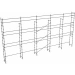 Echafaudage fixe de fa�ade 128m� - structure seule + lisses - duo128 - s