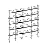 Matisre - echafaudage fixe de faade 156m - structure et planchers + garde - corps - duo156gc - sp
