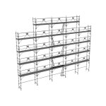 Matis�re - echafaudage fixe de fa�ade 180m� - structure + planchers + plinthes + garde - corps - duo180gc ...