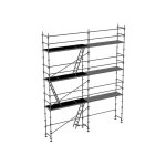 Matisre - echafaudage fixe de faade 56m - structure et planchers + lisses - duo56 - sp