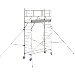 Echafaudage roulant en aluminium - hauteur de travail max 4. 85m - 22403730