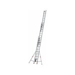 Echafaudages st�phanois - echelle extensible 3 plans avec corde 3 x 11 marches