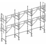 Echafaudages stphanois - echafaudage faadier 60 m garde - corps scurit