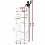 Scedil ? �chafaudage terno - 1 6, 20m de hauteur de travail ? acier galvanis� �lectrolytique ? charge ...