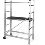 Vito - echafaudage roulant hauteur 3m - chelle chafaudage de travail aluminium charge 120kg - travaux ...