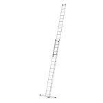 Echelle coulissante à corde 2 plans 2x16 échelons 7, 9m / 8, 7m en aluminium hailo profistep duo Echelle coulissante à corde 2 plans 2x16 échelons 7, 9m / 8, 7m en aluminium hailo profistep duo