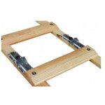 Echelle de couvreur pliante renforcee confort - longueur:5 m (2 x 2, 5 m)entraxe marches:33 cmnb c