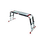Altrad - echelle pliante telescopique a plateforme 5 positions en 1 - escabeau, plateforme, echelle droite ...