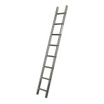 Escalux - echelle simple aluminium semi - prof 8 marches haut travail 3. 21 m et 2. 35m replie es