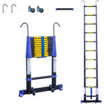 Echelle telescopique 3, 2m telescova10 + , aluminium, pliable, extensible, multi - fonction, hauteur ...