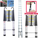 Dayplus ? �chelle t�lescopique 6, 2 m ? 15 marches ? charge maximale 150 kg ? aluminium l�ger ? crochets ...