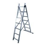 Hailo - echelle transformable 2 plans en aluminium 2 x 7 chelons - hobbystep