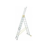 Matis�re - echelle transformable 3 plans 3x8 barreaux - longueur max 5. 25m - sol plat - 8608