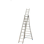 Echelle transformable 3x12 barreaux - longueur dploye 7. 90m - sol plat ou escalier - 213312