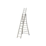 Echelle transformable 3x9 barreaux - longueur dploye 5. 40m - sol plat ou escalier - 213309