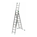 Matis�re - echelle transformable 3 plans 8 + 9 + 9 barreaux - longueur max. 6. 25m - sol plat ou irr�gulier ...