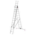 Hailo - echelle transformable pro 3 plans 3x12 échelons 8, 3m / 9m en aluminium profilot Hailo - echelle transformable pro 3 plans 3x12 échelons 8, 3m / 9m en aluminium profilot
