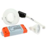 Eclairage design - spot led salle de bain complet ip65 blanc 82mm + ampoule gu5. 3 température de couleur: ... Eclairage design - spot led salle de bain complet ip65 blanc 82mm + ampoule gu5. 3 température de couleur: ...