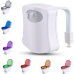 Eclairage led pour wc / capteur de mouvement luminaire pour toilette et salle de bain / lumi�re veilleuse ...
