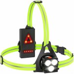 Eclairage de poitrine, led lampe running pour course rechargeable usb, lampe de course � pied 3 modes ...