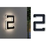 Paulmann - 79843 eclairage solaire pour num�ro de maison 0. 20 w blanc chaud noir