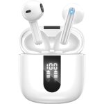 Ecouteurs bluetooth sans fil, �couteurs sans fil bluetooth 5. 4, 6 micro enc anti bruit, basses puissantes, ...