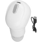 �couteur bluetooth unique mini invisible pour sport et travail, sans fil et blanc