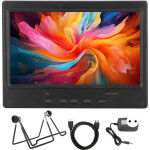 �cran portable 7 pouces 1024x600 avec ports hdmi, vga et av, support inclinable et alimentation 100 - ...