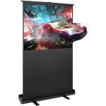 Ecran de projection portable 60 pouces, ecran de projection sur pied, 121 x 91 cm, 4:3 full hd 3d