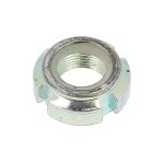 Ecrou a encoches bague nylon m12 pas 100 zingu