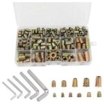 �crous hexagonauxm4 m5 m6 m8 m10 avec inserts filet�s, alliage de zinc (230 pi�ces)