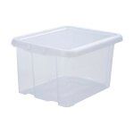 Eda - bac de rangement avec couvercle 18 l 38, 3 x 31 x 22, 2 naturel