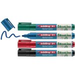 Edding 4 - 31 - 4 marqueur pour tableau  feuilles mobiles pointe ronde 1. 5 - 3 mm noir, rouge, bleu, ...