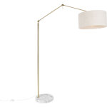 Editor stof - lampadaire avec abat - jour - 1 lumi�re - h 190. 8 cm - dor� / laiton - design, moderne ...