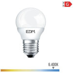 Edm - ampoule led sph�rique e27 ? 5w ? 400lm ? 6400k ? lumi�re froide ? �4, 5x8cm