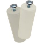 Edm - but�e aveugle pr08 40 mm en polystyr�ne ivoire (2 unit�s, vis comprises)