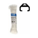 Edm - cordon tress� polypropyl�ne blanc ? 3 mm x 18 m ? r�sistant ? rideaux & voilages