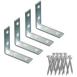 Edm - corni�res de renfort an02 30x30x15 mm en acier zingu� (4 unit�s, vis comprises)