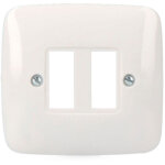 Edm - plaque d'interrupteur deux postes petite s - estrella sous emballage solera 521