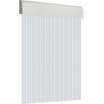 Edm - rideau de porte 120x210cm plat brut n�16 verre - blanc
