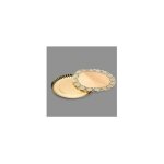 Sac avec 1 plateau rond en tissu doré ø23cm Sac avec 1 plateau rond en tissu doré ø23cm