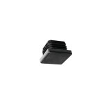 Edm - sachet de 100 talons carr�s en plastique noir 35x35mm