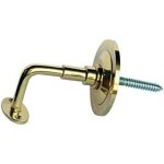 Edm - support de main courante en laiton poli