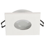 Edo solutions - spot de plafond encastrable opil sq ip44 �tanche carr� blanc edo777336